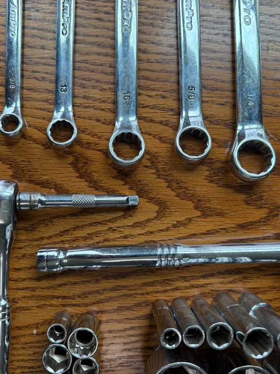 AmPro Chrome Vanadium Wrench/Ratchet Set - Picture 7 of 7